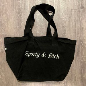 Sporty & Rich Tote Bag (Black)